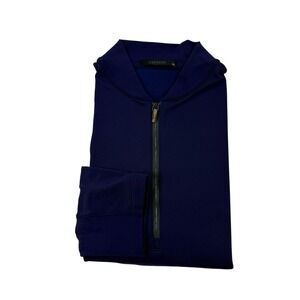 Greyson Blue Fleece Lined ¼ Zip‎ Sweater Nylon Blend Men's Size XL